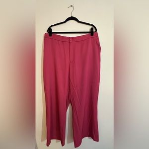 Cider Hot Pink Wide Leg Pants